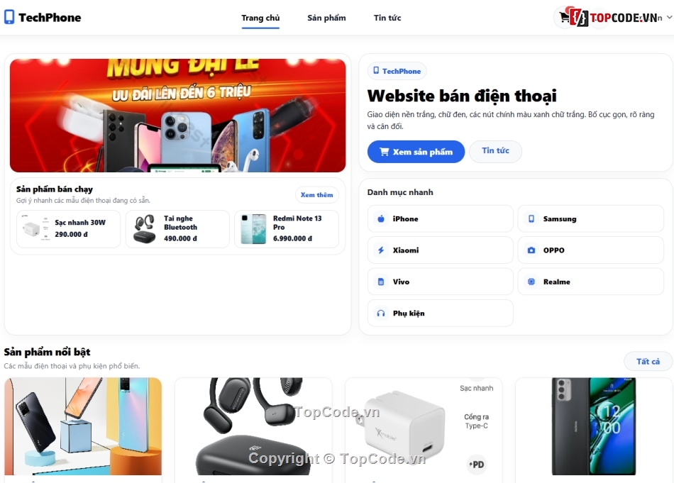 Web điện thoại,bán h,web bán điện thoại